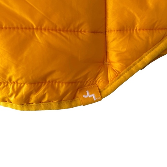 Joy Lab Puffer Vest Yellow High Neck Full Zip Women's Size L - Picture 8 of 9